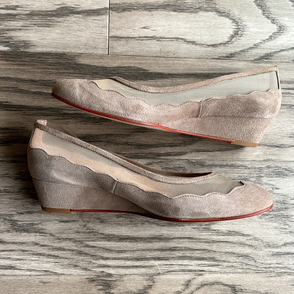 French sole fs/ny mesh wedge shoes size 7 - Picture 6 of 14